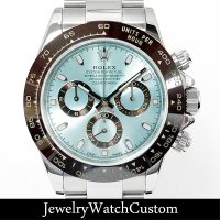 ROLEX ロレックス デイトナ  116506仕様 アイスブルー文字盤 ブラウンセラミックベゼル 116520カスタム