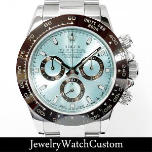 ROLEX ロレックス デイトナ  116506仕様 アイスブルー文字盤 ブラウンセラミックベゼル 116520カスタム