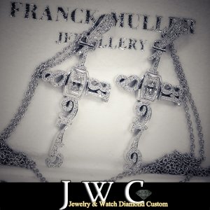 FRANCK MULLER メモリアルナンバー クロスペンダント アフターダイヤ