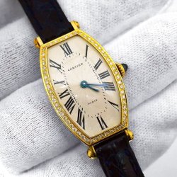 CARTIER カルティエ K18 トノー アフターダイヤ