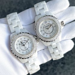 シャネルJ12アフターダイヤ 33mm レディース ダイヤベゼル製作 完成しました！