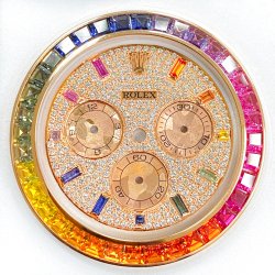 ロレックス デイトナ アフターダイヤ レインボーベゼル & 文字盤 カスタム致します！