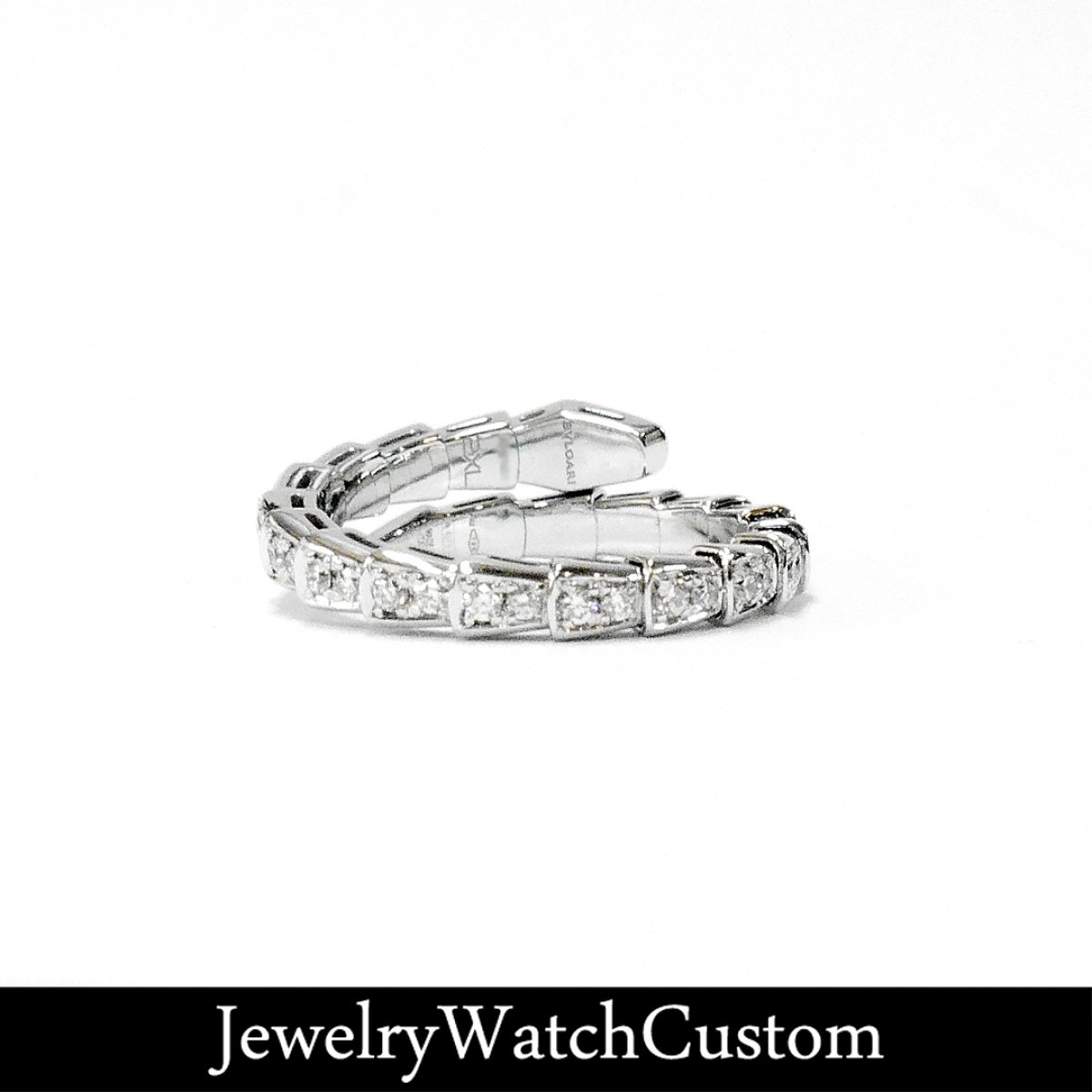 画像3: BVLGARI ブルガリ 18KWG セルペンティ ヴァイパー リング アフターダイヤ