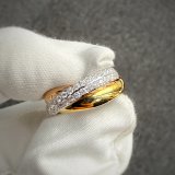 カルティエ トリニティリング アフターダイヤモンド パヴェ加工