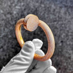 カルティエアフターダイヤ | ジュストアンクル ブレスレット エクストララージ パヴェダイヤモンド