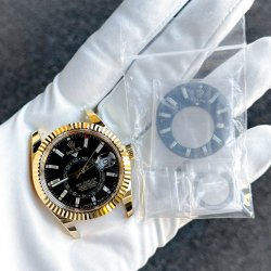 ロレックス スカイドゥエラー 336938 グリーン アフターダイヤ 文字盤製作！