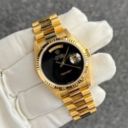 ロレックス デイデイト 18238(Cal.3155) オニキス文字盤 組込 完成致しました！