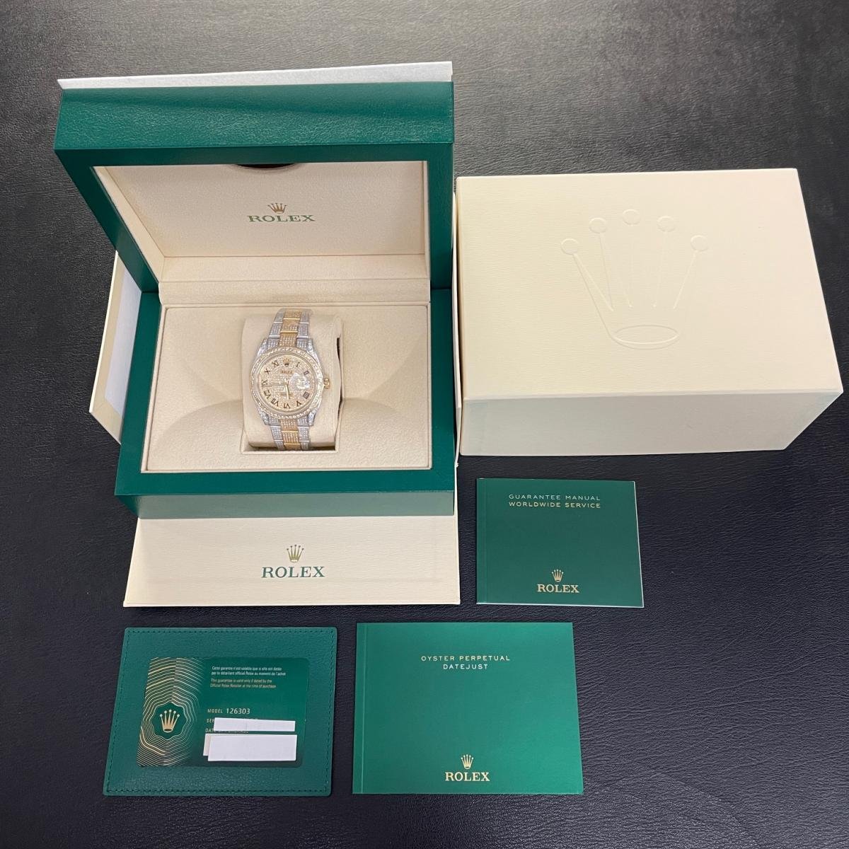 画像1: ROLEX Datejust41 フルダイヤ　126303