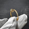 画像2: 【純正BOX】CARTIER カルティエ ジュストアンクル リング SM セミパヴェダイヤモンド YG 13号 (2)