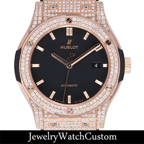 HUBLOT クラシック フュージョン キングゴールド アフターダイヤ