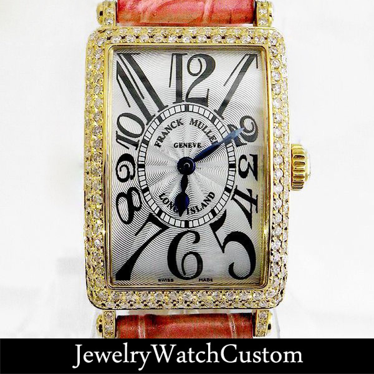 画像1: FRANCK MULLER ロングアイランド 18K 902QZ アフターダイヤ