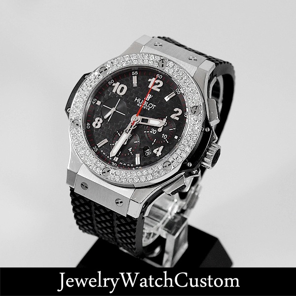 HUBLOT ビッグバン301SB アフターダイヤベゼル - Jewelry Watch Custom'