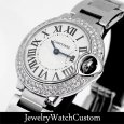 画像2: CARTIER バロンブルー 28mm アフターダイヤベゼル (2)