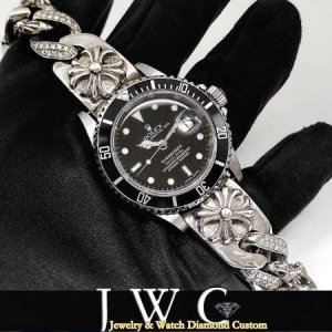 CHROMEHEARTS×SUBMARINER ウォッチバンド アフターダイヤ