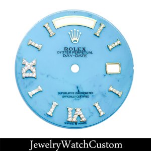 ロレックス デイデイト 36 18238 / 18038用 ターコイズ ダイヤインデックス 文字盤