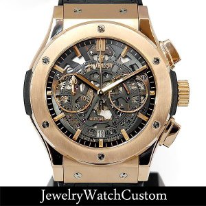 HUBLOT アエロフュージョン キングゴールド バフ加工