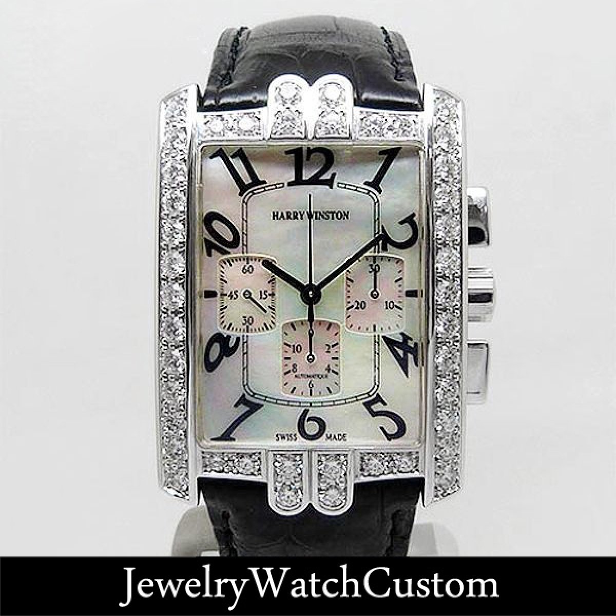 画像1: HARRY WINSTON アヴェニューC クロノ WG アフターダイヤ