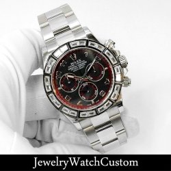 【バゲットダイヤカスタム】デイトナ116509にダイヤ×黒コーティング