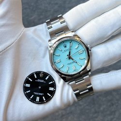 ROLEX オイスターパーペチュアル 36mm / 41mm   11600 / 124300 カスタム 文字盤リダン ターコイズ 特注カスタム