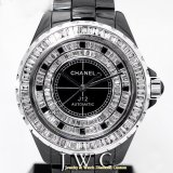 シャネル J12 バゲットダイヤ ベゼル＆文字盤インデックス H2027仕様 カスタム完成致しました！