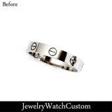 CARTIER LOVEリング WG アフターダイヤ パヴェ 加工 完成 致しました☆