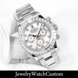 ROLEX デイトナ 116520 バゲットダイヤベゼル 製作いたしました！
