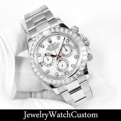 ROLEX デイトナ 116520 バゲットダイヤベゼル 製作いたしました！