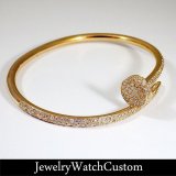 CARTIER ジュストアンクルブレスレット アフターダイヤカスタム完成致しました！