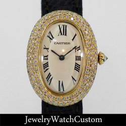 CARTIER ベニュワール 18K YG ベゼル アフターダイヤが完成致しました。