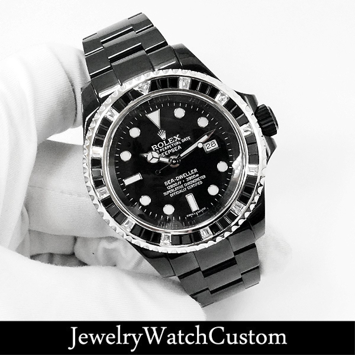 画像3: ROLEX ロレックス ディープシー バゲットダイヤベゼル製作 PVD加工