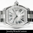 画像2: CARTIER カルティエ ロードスター アフターダイヤベゼル レディース (2)