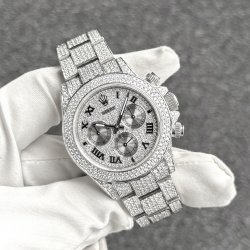 ロレックス デイトナ Ref.16520 全面フルダイヤカスタム完成致しました！