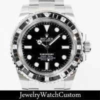 ROLEX ロレックス サブマリーナ バゲットダイヤベゼル製作