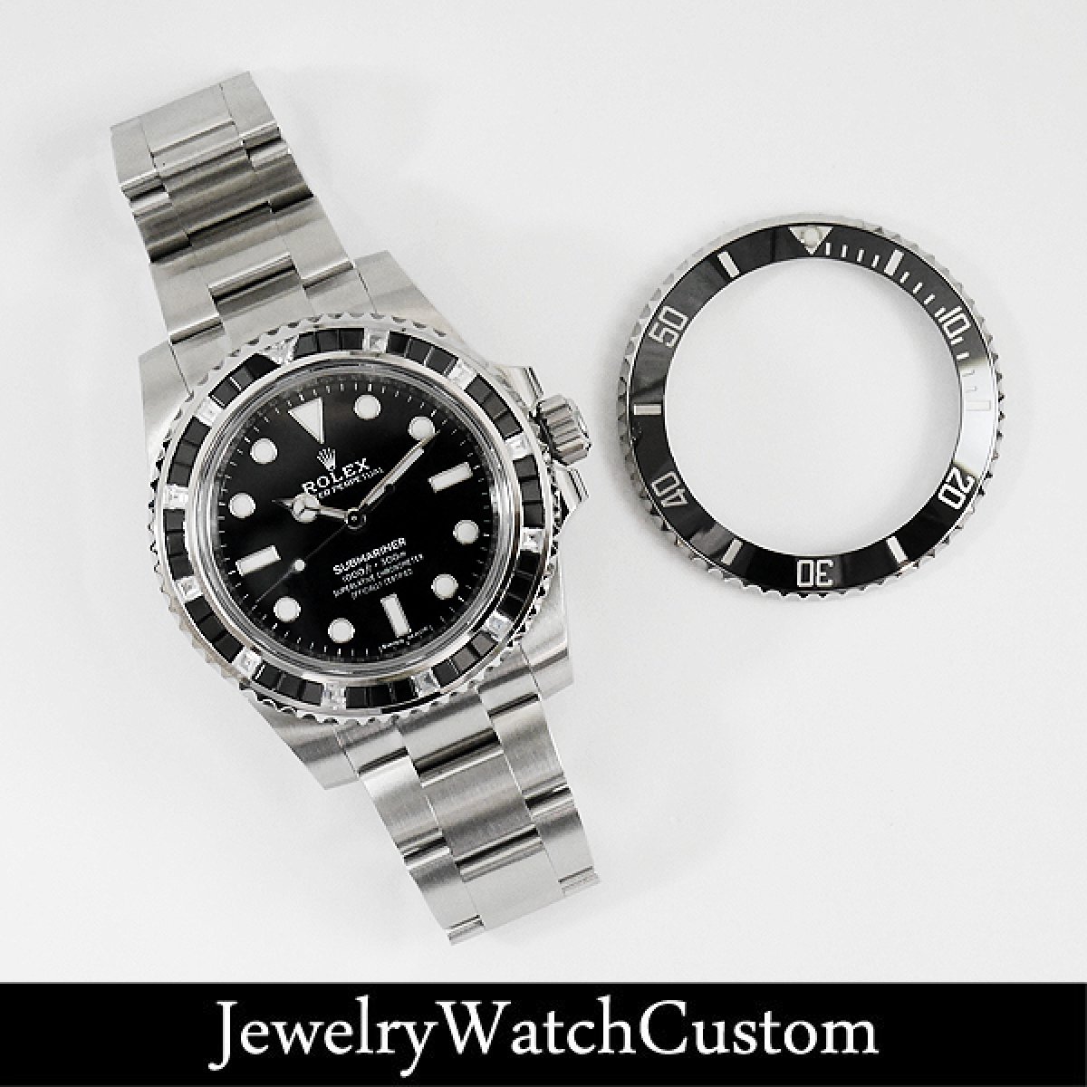 画像5: ROLEX ロレックス サブマリーナ バゲットダイヤベゼル製作