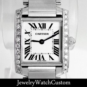 CARTIER タンクフランセーズSM アフターダイヤベゼル