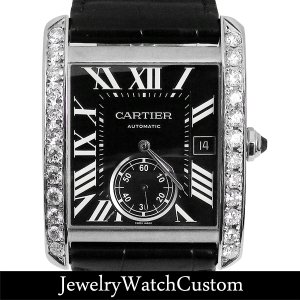 CARTIER タンクMC  ベゼル アフターダイヤ