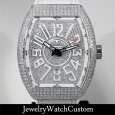 画像1: FRANCK MULLER ヴァンガード ホワイト V45SCDT アフターダイヤ (1)