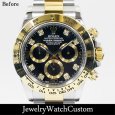 画像4: ROLEX ロレックス デイトナ SS x YGコンビ バゲットダイヤベゼル アフターダイヤ (4)