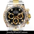 画像1: ROLEX ロレックス デイトナ SS x YGコンビ バゲットダイヤベゼル アフターダイヤ (1)