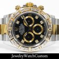 画像2: ROLEX ロレックス デイトナ SS x YGコンビ バゲットダイヤベゼル アフターダイヤ (2)